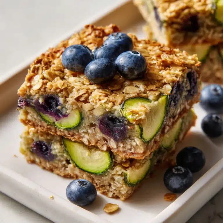 Zucchini Blueberry Baked Oatmeal Recipe