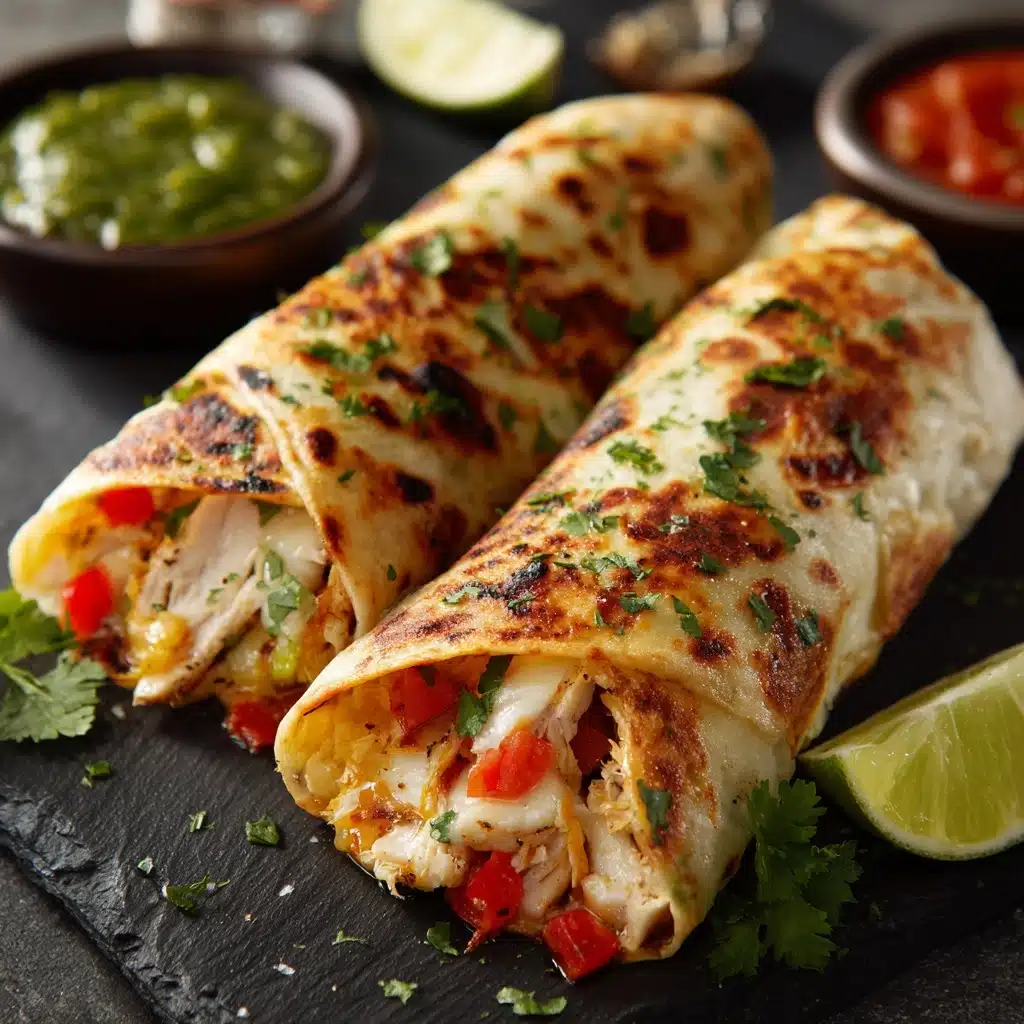 Baked Chicken Chimichangas Recipe