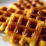 Cornbread Waffle Bites with Honey Butter Syrup Recipe