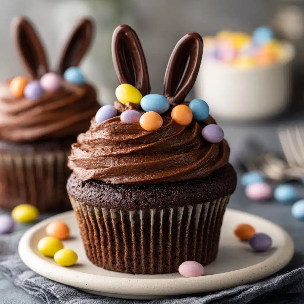 Sweet Easter Chocolate Bunny Surprise Cupcakes Recipe