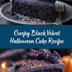 Spooky Black Velvet Halloween Cake Recipe