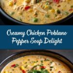 Creamy Chicken Poblano Pepper Soup Recipe