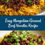 Mongolian Ground Beef Noodles Recipe