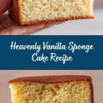 Fluffy Vanilla Sponge Cake Recipe