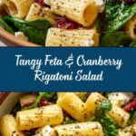 Feta & Cranberry Rigatoni Salad with Lemon Vinaigrette Recipe