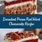 Pecan Red Velvet Cheesecake Recipe