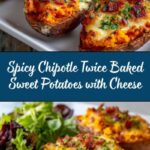 Chipotle Twice Baked Sweet Potatoes with Cheese Delight Recipe