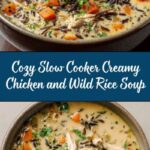 Slow Cooker Creamy Chicken and Wild Rice Soup Recipe