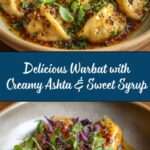 Warbat with Ashta and Simple Syrup Recipe