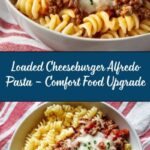 Loaded Cheeseburger Alfredo Pasta Recipe