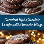 Rich Chocolate Cookies with Glossy Ganache Glaze Recipe