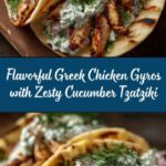 Greek Chicken Gyros with Cucumber Tzatziki Recipe