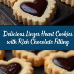 Linzer Heart Cookies with Chocolate Filling Recipe