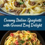 Creamy Italian Spaghetti with Ground Beef Recipe