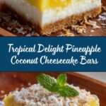 Pineapple Coconut Cheesecake Bars Recipe