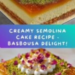 Semolina Cake With Cream (Basbousa) Recipe