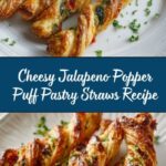 Cheesy Jalapeno Popper Puff Pastry Straws Recipe