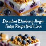 Blueberry Muffin Fudge Recipe