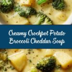 Crockpot Potato Broccoli Cheddar Soup Recipe