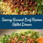 Ground Beef Ramen Skillet Recipe