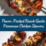 Ranch Garlic Parmesan Chicken Skewers Recipe