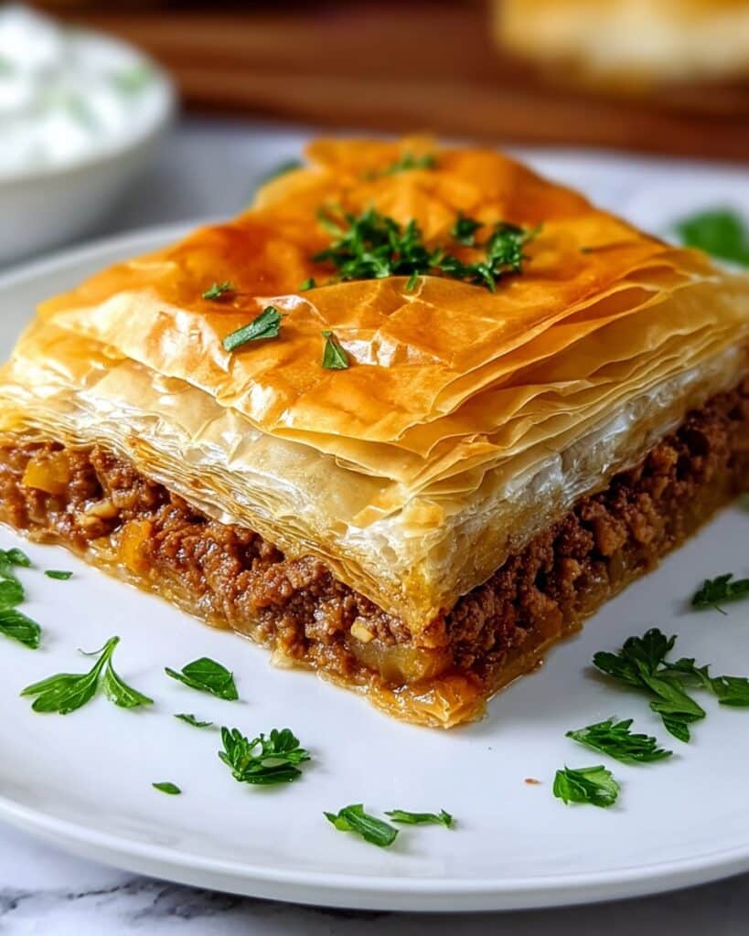Greek Phyllo Meat Pie Recipe