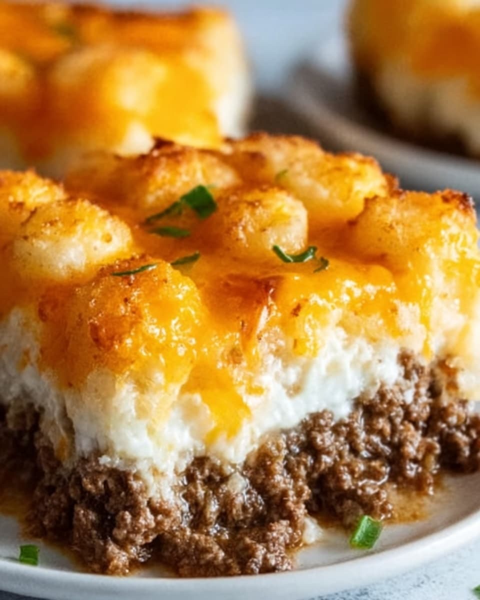 Shepherd’s Pie Tater Tot Casserole Recipe - Recipe Image