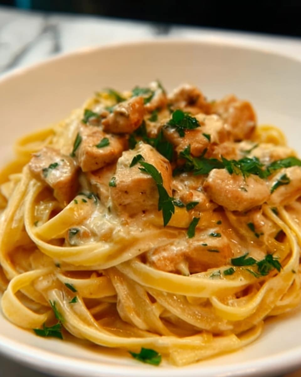 Cowboy Butter Chicken Linguine Recipe - Recipe Image