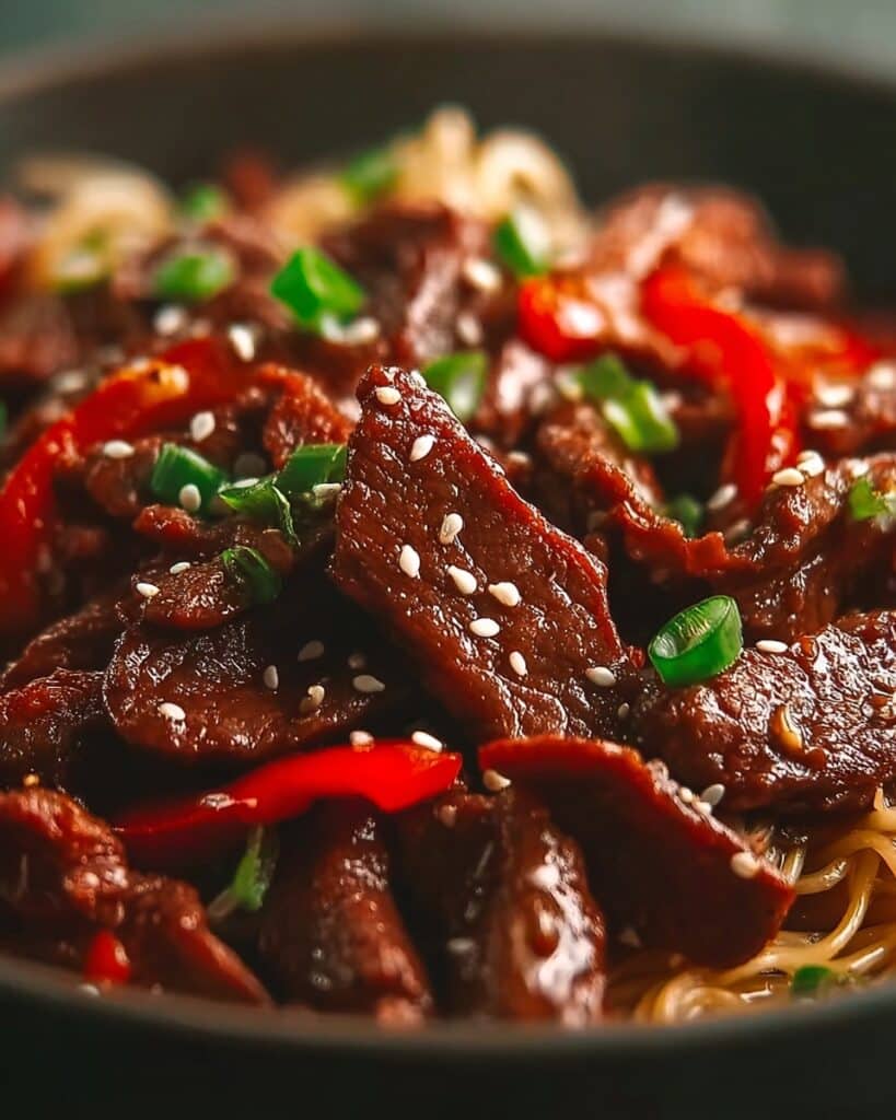 Sticky Rainbow Beef Recipe