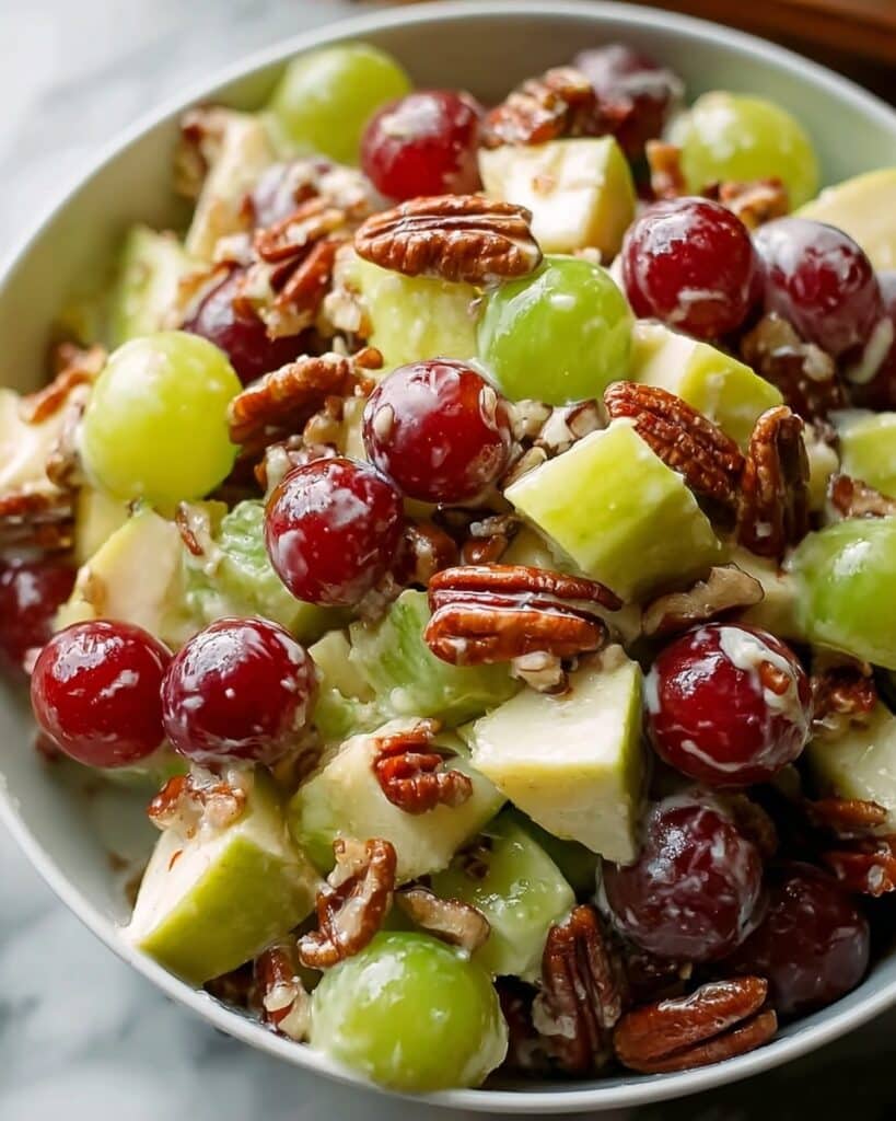 Apple Walnut Salad with Cranberries and Greek Yogurt Recipe