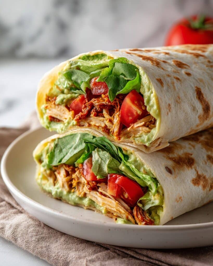 Avocado Chicken Salad Wrap Delight Recipe