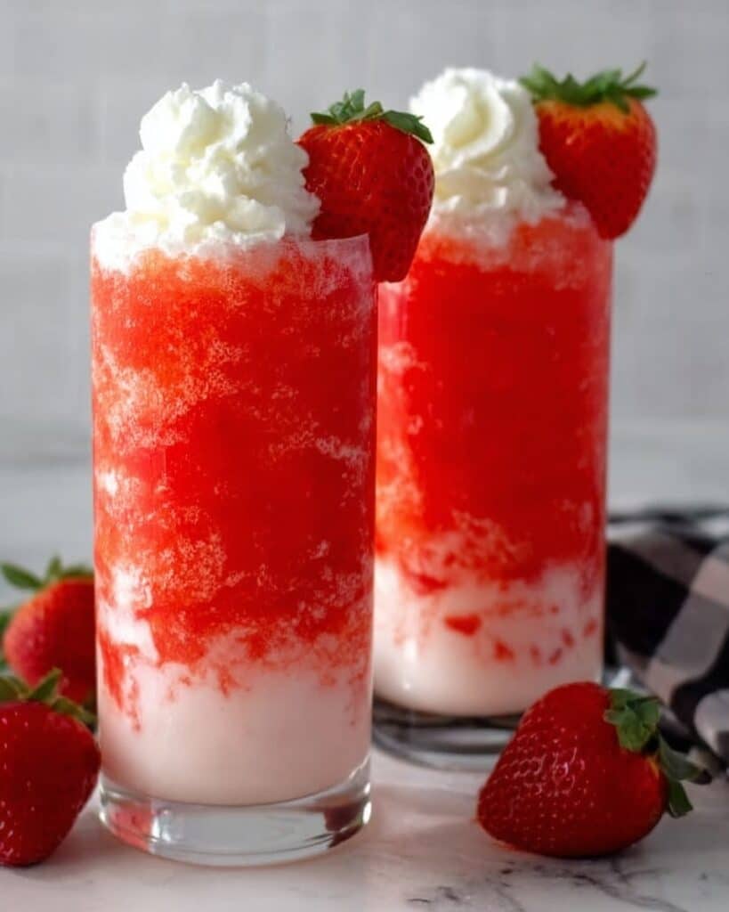 Strawberry Soda with Vanilla Creamer Recipe