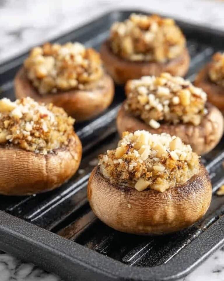 Grilled Stuffed Mushrooms with Sausage and Smoked Gouda Recipe