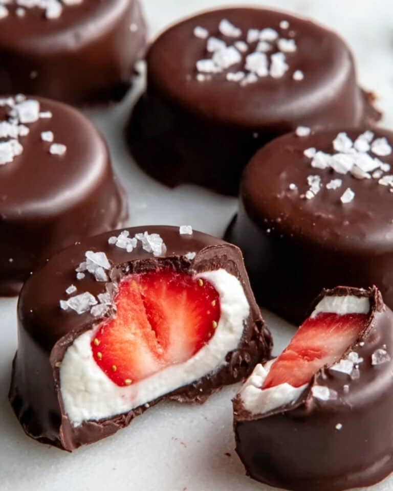 Chocolate Covered Strawberry Frozen Yogurt Bites Recipe