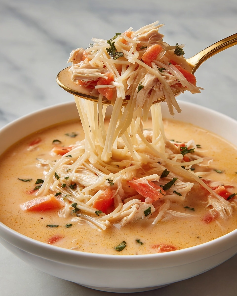 Creamy Chicken Alfredo Soup Recipe - Recipe Image