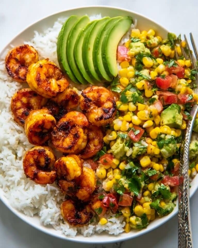 Chipotle Shrimp, Mango, and Avocado Rice Bowls Recipe