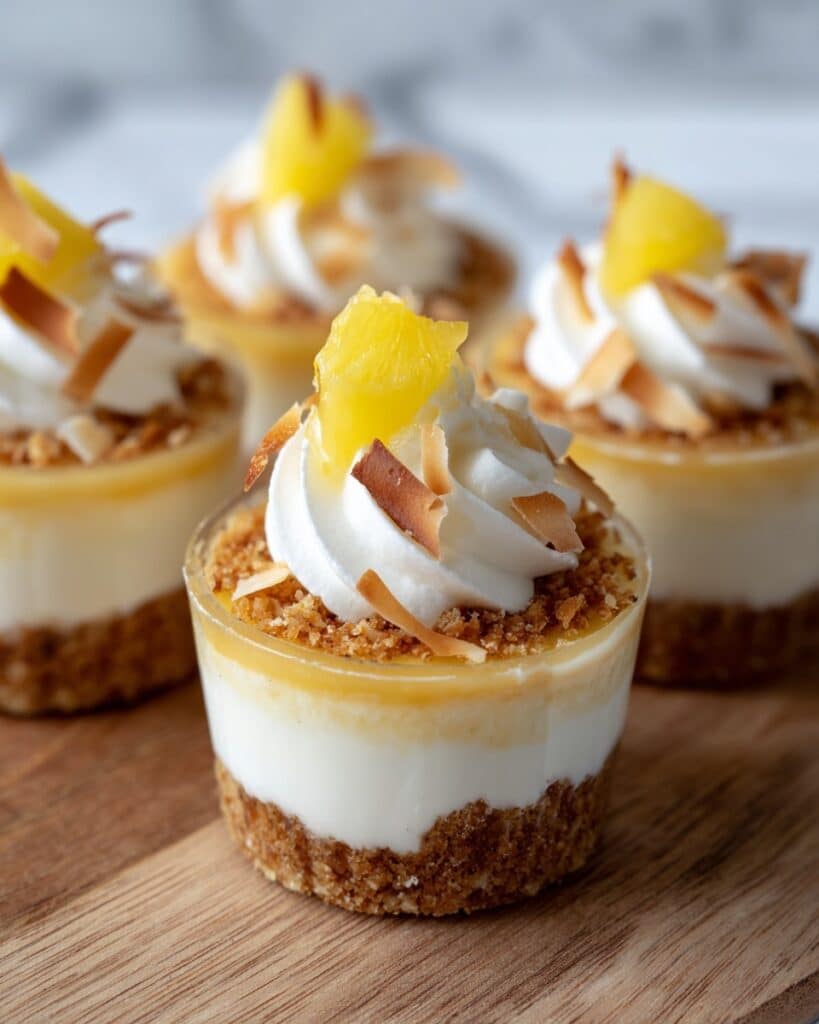 Coconut Pineapple Cheesecake Minis Recipe