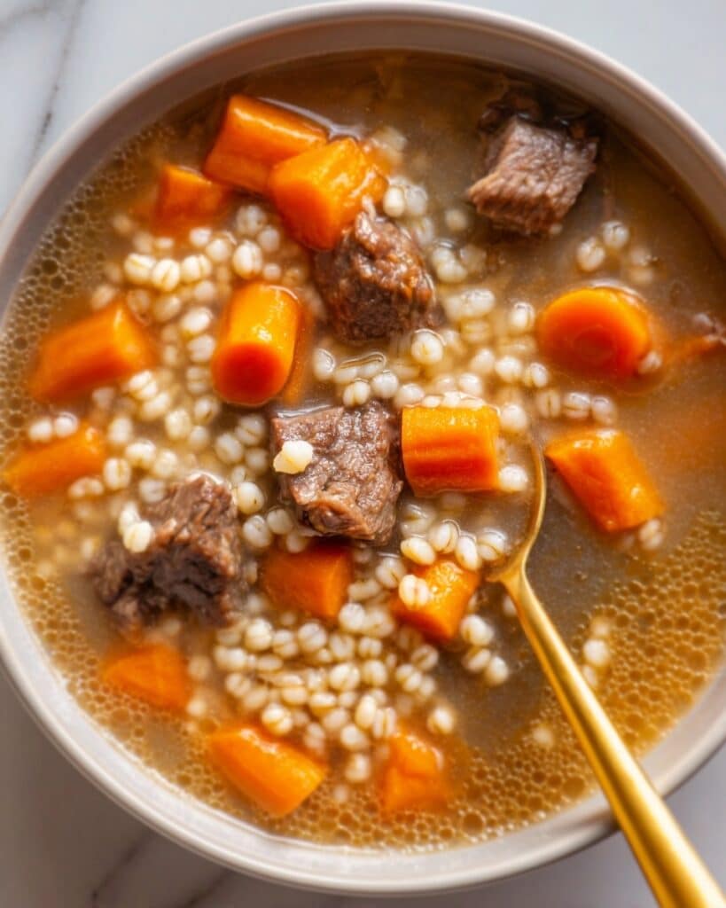 Easy Beef Barley Soup Recipe