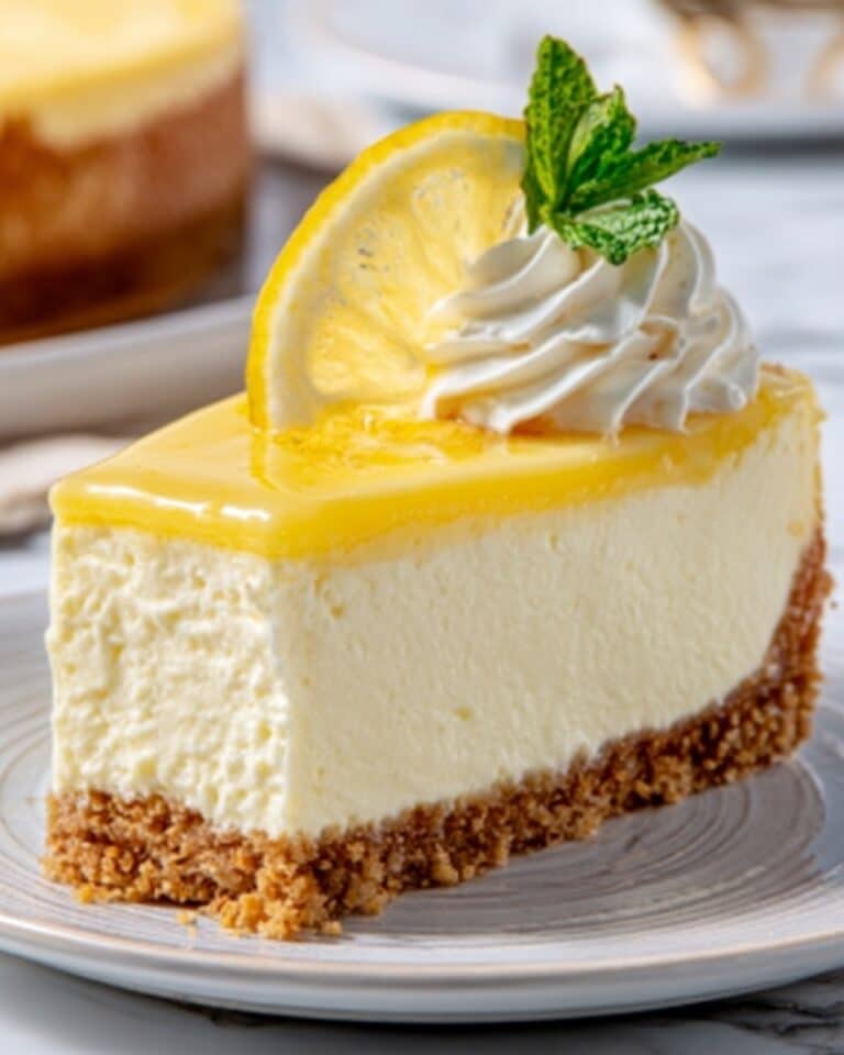 Luscious Lemon Cheesecake Recipe