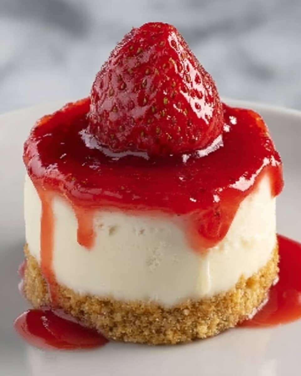 Mini Strawberry Cheesecakes Recipe - Recipe Image