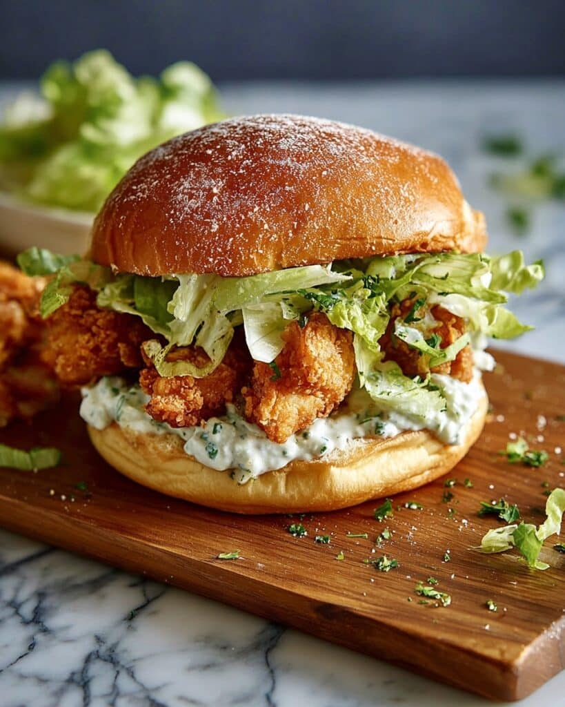 Crispy Chicken Caesar Sandwich Recipe