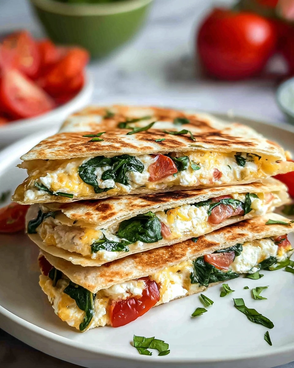 Spinach Feta Quesadillas Recipe - Recipe Image