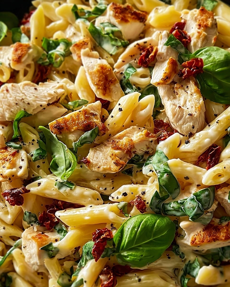 Tuscan Chicken Pasta: Creamy and Savory Recipe - Recipe Image
