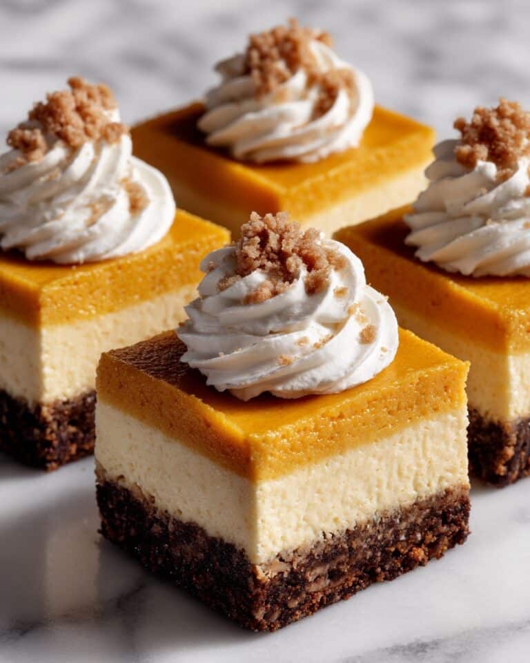 No Bake Pumpkin Cheesecake Bars Recipe