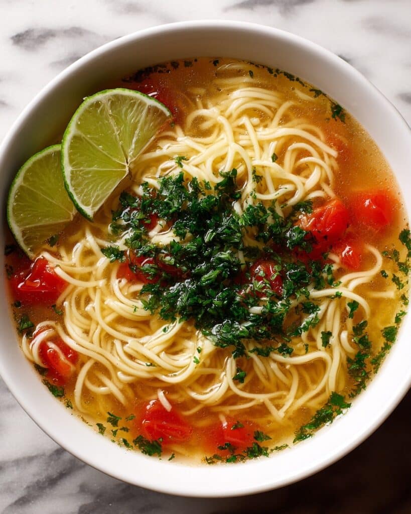 Fideo Mexican Noodle Soup Recipe