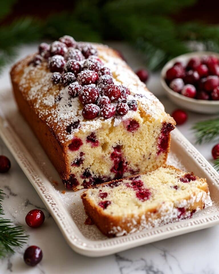 Christmas Cranberry Pound Cake Recipe