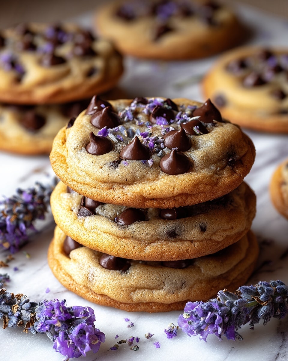 Lavender Chocolate Chip Cookies Recipe - Recipe Image