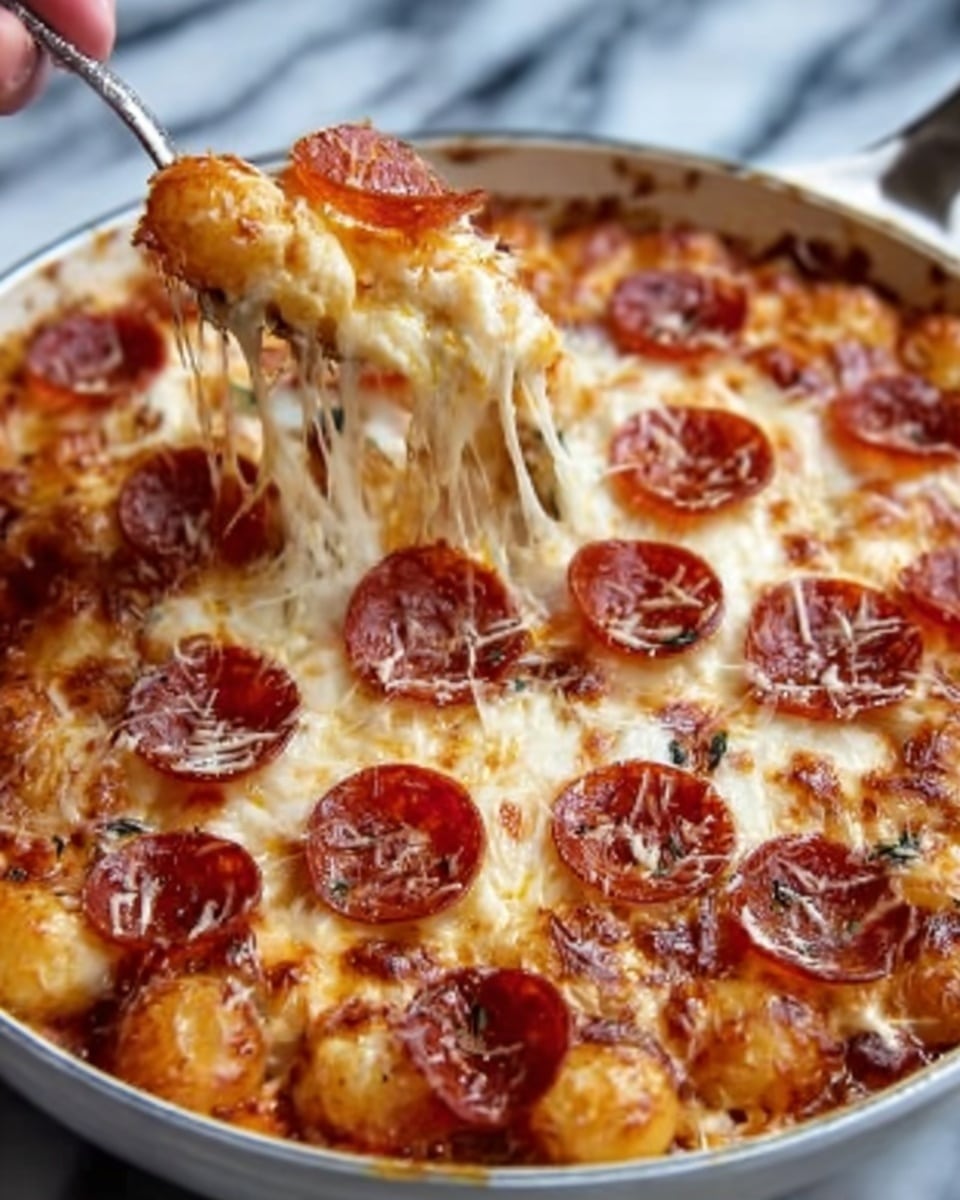 Tater Tot Pizza Casserole Recipe - Recipe Image