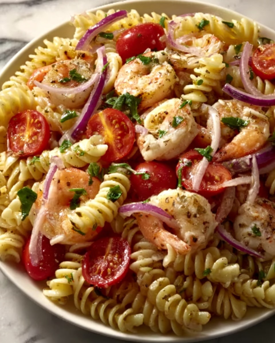 Seafood Pasta Salad with Shrimp & Crab Recipe - Recipe Image
