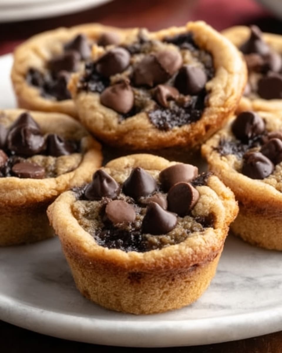 Fudge Filled Chocolate Chip Cookie Cups Recipe - Recipe Image